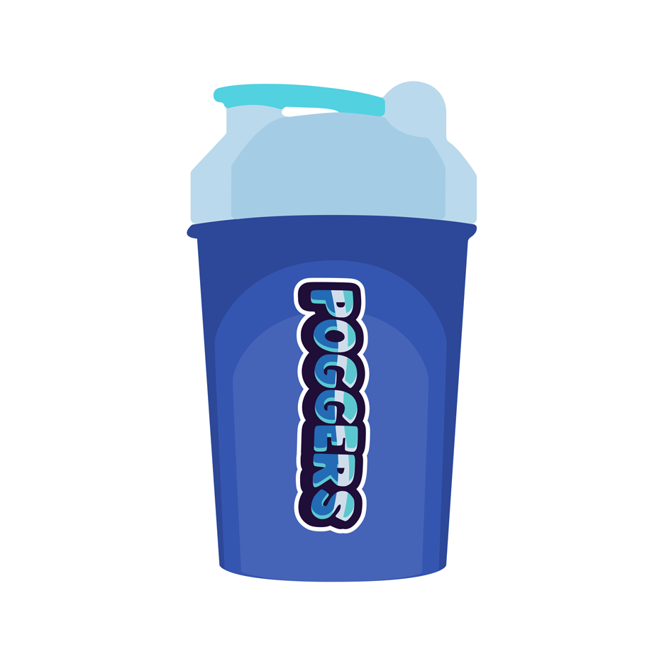 BLUE RASPBERRY SHAKER CUP STICKER